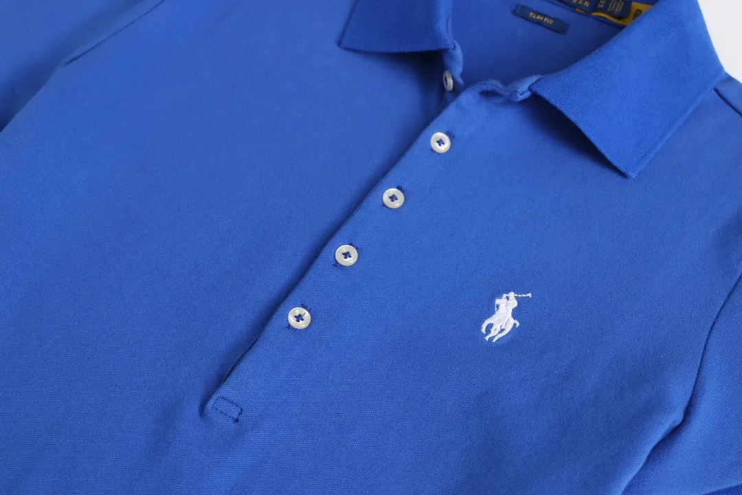 P156 Item No.: 5001 Ralph Lauren women’s 5-button pony logo short-sleeved polo shirt Size: S-XL